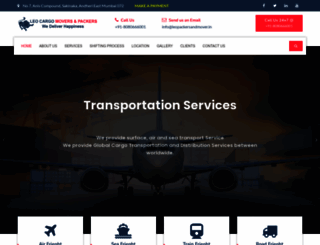 leopackersandmover.in screenshot