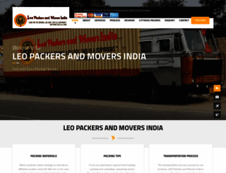 leopackersmoversindia.com screenshot