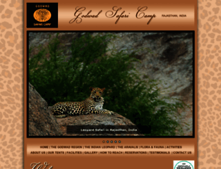 leopardsafaricamp.com screenshot