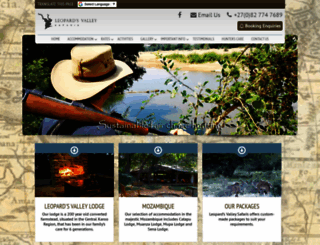 leopardsvalley.co.za screenshot