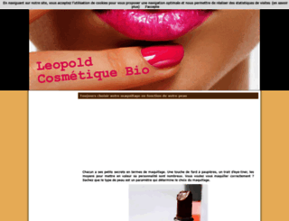 leopold-cosmetique-bio.fr screenshot