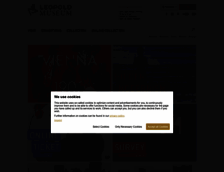 leopoldmuseum.org screenshot