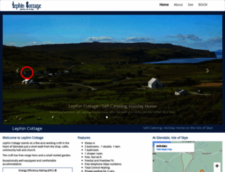 lephincottageskye.co.uk screenshot