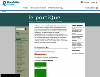 leportique.revues.org screenshot