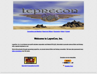 leprecon.org screenshot