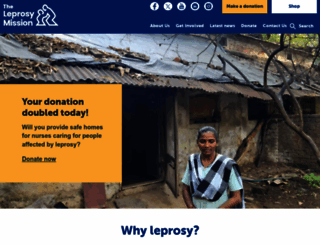 leprosymission.org.uk screenshot