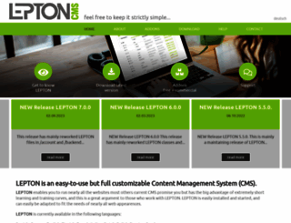 lepton-cms.org screenshot