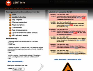 lert.info screenshot