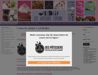 les-ateliers-cuisine-cerf-dellier.fr screenshot