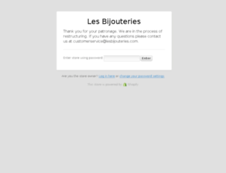 les-bijouteries.myshopify.com screenshot