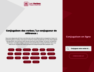 les-verbes.com screenshot