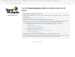 lesarnaques.com screenshot