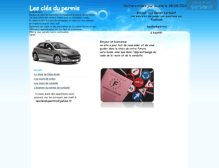 lesclesdu-permis.sitew.com screenshot