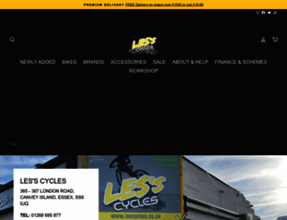 lescycles.co.uk screenshot