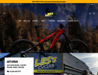 lescycles.co.uk screenshot