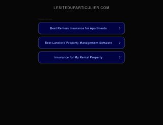 lesiteduparticulier.com screenshot