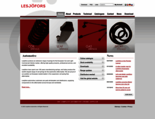 lesjofors-automotive.com screenshot