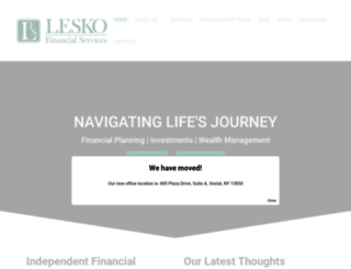 leskofinancial.com screenshot