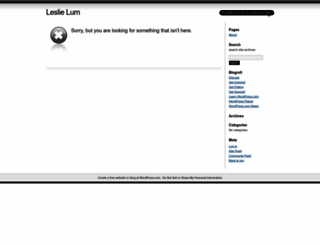 leslielum.wordpress.com screenshot