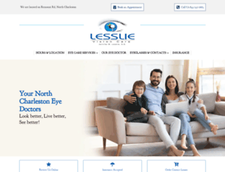 lesslievisioncare.com screenshot