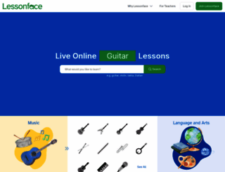 lessonface.com screenshot