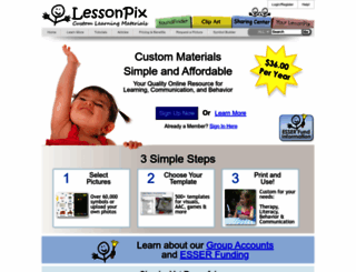 lessonpix.com screenshot