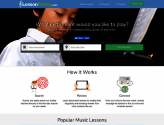 lessonrating.com screenshot