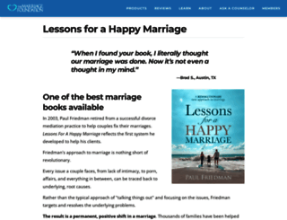 lessonsforahappymarriage.com screenshot