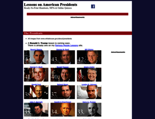 lessonsonamericanpresidents.com screenshot