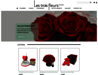 lestroisfleurs.com screenshot