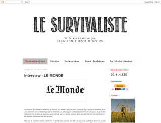 lesurvivaliste.blogspot.fr screenshot