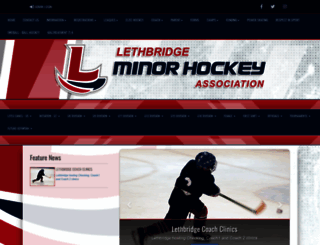 lethbridgeminorhockey.com screenshot