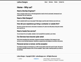 lethosdesigns.com screenshot