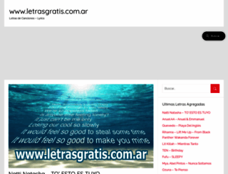 letrasgratis.com.ar screenshot
