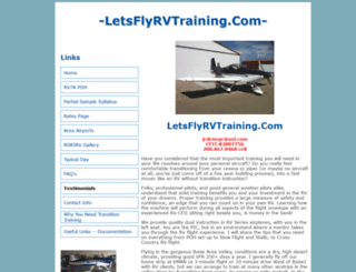 letsflyrvtraining.com screenshot