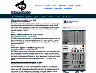 letsgosharks.com screenshot