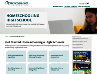 letshomeschoolhighschool.com screenshot