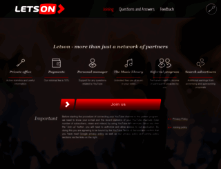 letsoncorp.com screenshot