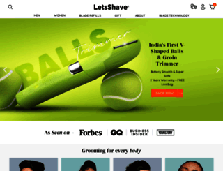 letsshave.com screenshot