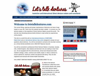 letstalkdentures.com screenshot
