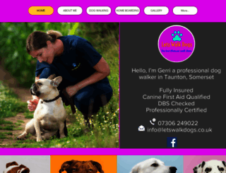 letswalkdogs.co.uk screenshot