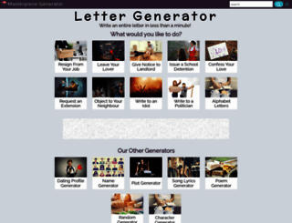 letter-generator.org.uk screenshot