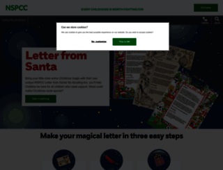 letterfromsanta.nspcc.org.uk screenshot