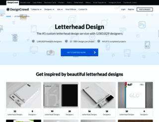 letterhead.designcrowd.co.in screenshot