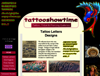 lettering.tattooshowtime.com screenshot