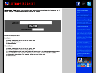 letterpresscheat.net screenshot