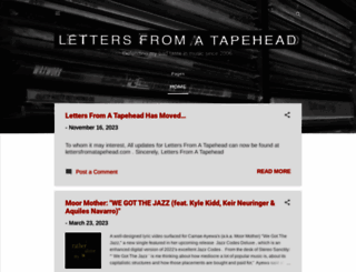 letters-from-a-tapehead.com screenshot