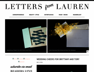 lettersfromlauren.com screenshot