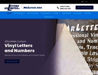 lettersunlimited.com screenshot