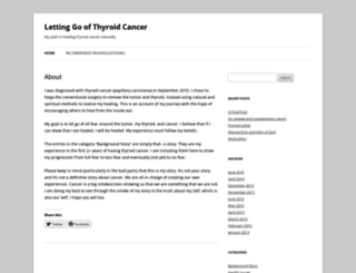 lettinggoofthyroidcancer.wordpress.com screenshot
